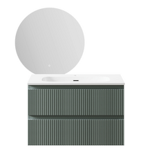 Panama 800mm Olive Vanity & LED Mirror Package
